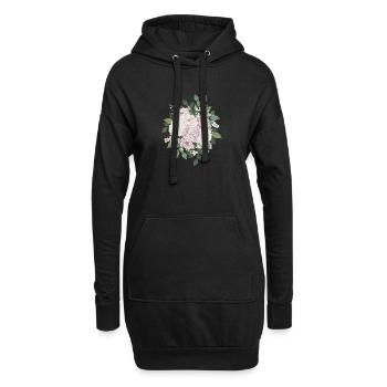 Pastell Rosen Bouquets - Hoodie-Kleid - Schwarz - Vorne