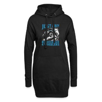 UTV Off Road Boy Men 4 Wheeler Side by side - Hoodie-Kleid - Schwarz - Vorne