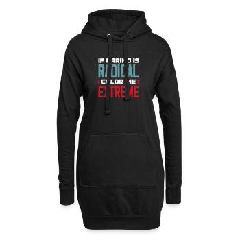 radicalized by fundamental - Hoodie Dress - black - Front