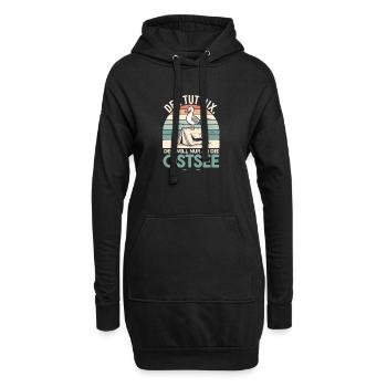  Der Tut Nix Der Will Nur An Die Ostsee Camping - Hoodie-Kleid - Schwarz - Vorne
