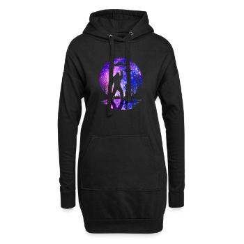 Bigfoot Rock On Sign Sasquatch Yeti Rock And Roll - Hoodie-Kleid - Schwarz - Vorne