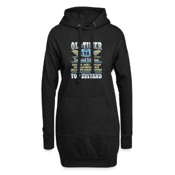 Oldtimer 1981 Spezialedition - Hoodie-Kleid - Schwarz - Vorne