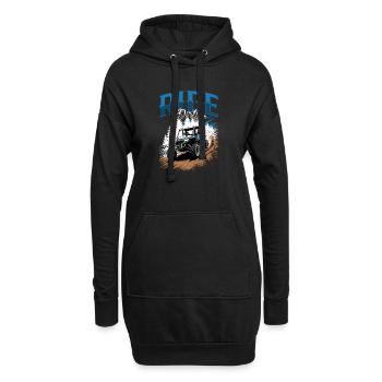 UTV Off Road 4 Wheeler Side by side - Hoodie-Kleid - Schwarz - Vorne