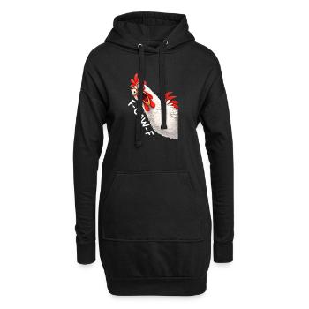 F-Caw-F Chicken Adult Humor Funny Rooster Fcawf - Hoodie-Kleid - Schwarz - Vorne