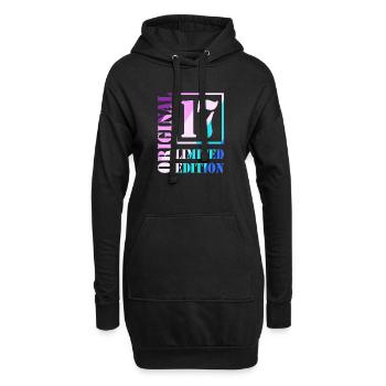 17. Geburtstag Junge Mädchen Teenager Original 17 - Hoodie-Kleid - Schwarz - Vorne