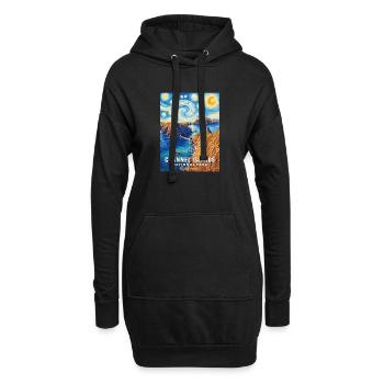 Paysage côtier : Îles Anglo-Normandes, Californie - Sweat-shirt à capuche long Femme - noir - Devant