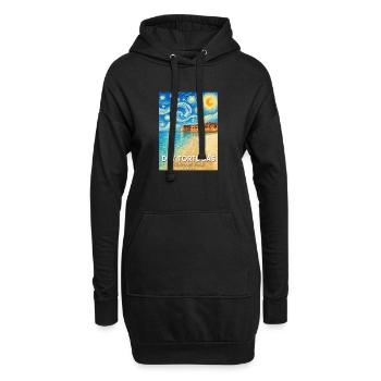Dry Tortugas Küstenkunst Florida - Hoodie-Kleid - Schwarz - Vorne