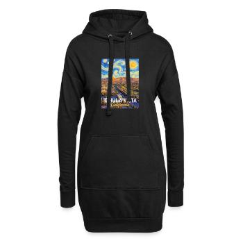 Chula Vista California Sternennacht  - Hoodie-Kleid - Schwarz - Vorne