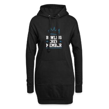 Équipe de bowling - Sweat-shirt à capuche long Femme - noir - Devant