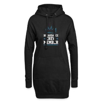 Équipe de breakdance - Sweat-shirt à capuche long Femme - noir - Devant
