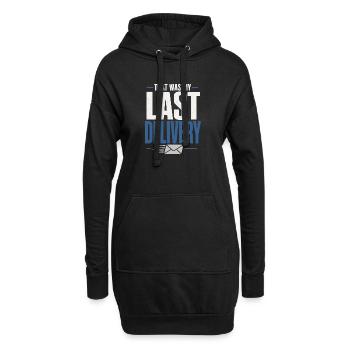 Postbote Im Ruhestand Postbote Im Ruhestand - Hoodie-Kleid - Schwarz - Vorne