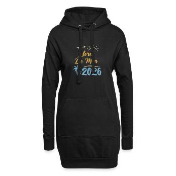 Lloret De Mar 2026 - Hoodie-Kleid - Schwarz - Vorne