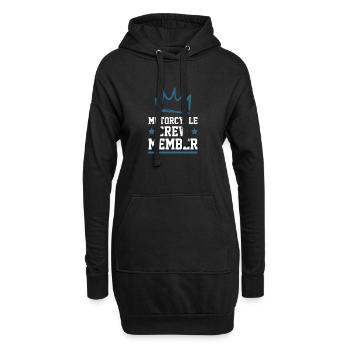 Motorcycle Crew - Hoodie-Kleid - Schwarz - Vorne