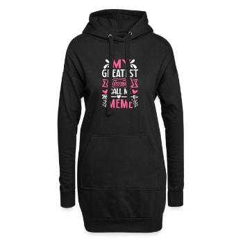 Mème de mes plus grandes bénédictions - Sweat-shirt à capuche long Femme - noir - Devant
