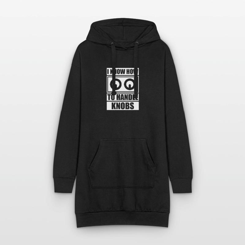 Handle knobs Tontechniker Toningenieur Hoodie-Kleid