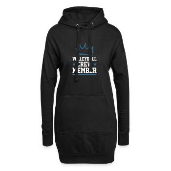 Équipe de volley-ball - Sweat-shirt à capuche long Femme - noir - Devant