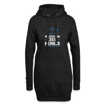 Équipage de planche à voile - Sweat-shirt à capuche long Femme - noir - Devant