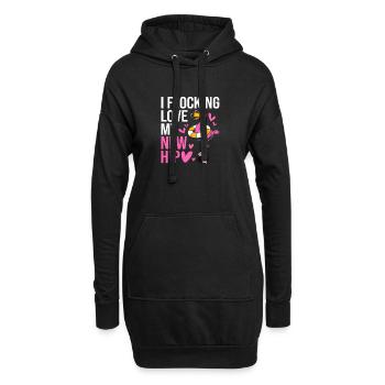 Hanches Hanches Articulation de la hanche - Sweat-shirt à capuche long Femme - noir - Devant