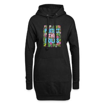 Mois de la Fierté LGBTQ - Protégez les poupées - Sweat-shirt à capuche long Femme - noir - Devant