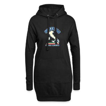 Italian American Soccer Dad Italy Fan Pride - Hoodie-Kleid - Schwarz - Vorne