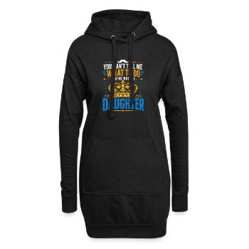 You Can't Tell Me What To Do, Daughter - Hoodie-Kleid - Schwarz - Vorne