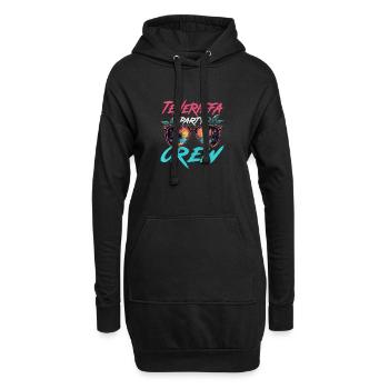 Teneriffa Party Crew - Hoodie-Kleid - Schwarz - Vorne