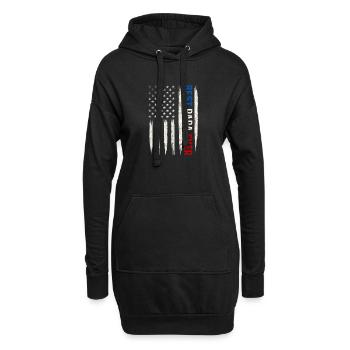 Meilleur Papa Père Famille Grand-père Grand-père - Sweat-shirt à capuche long Femme - noir - Devant