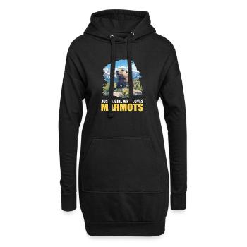 Murmeltiere Murmeltier - Hoodie-Kleid - Schwarz - Vorne