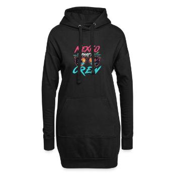 Mexiko Party Crew - Hoodie-Kleid - Schwarz - Vorne