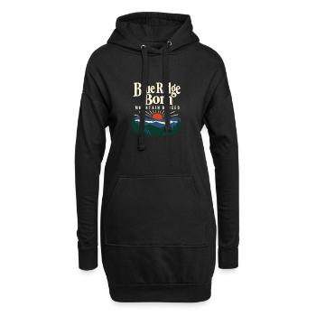 Blue Ridge Born Mountain Raised Appalachian Pride - Hoodie-Kleid - Schwarz - Vorne