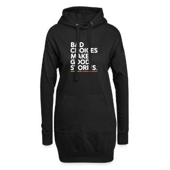Les mauvais choix engendrent de bonnes histoires Voyage de fête au festival - Sweat-shirt à capuche long Femme - noir - Devant