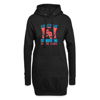 Musical Theatre Annoy Me & You Act In Dark Design - Hoodie-Kleid - Schwarz - Vorne