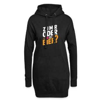 Bier Zu Mir Oder Zu Bier Flirt Single Party Malle - Hoodie-Kleid - Schwarz - Vorne