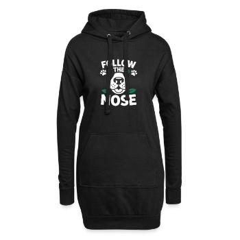 Follow The Nose Hund Nasenarbeit Spaß - Hoodie-Kleid - Schwarz - Vorne