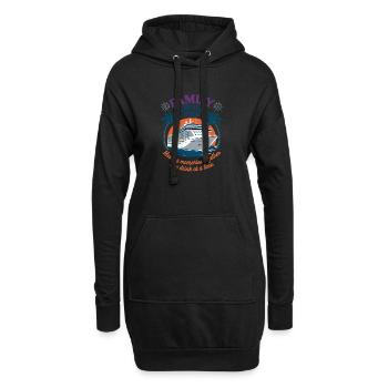  Familienkreuzfahrt 2026 Erinnerungen Schaffen - Hoodie-Kleid - Schwarz - Vorne