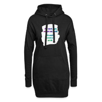 Alter egal, ich mach, was mir passt - Hoodie-Kleid - Schwarz - Vorne