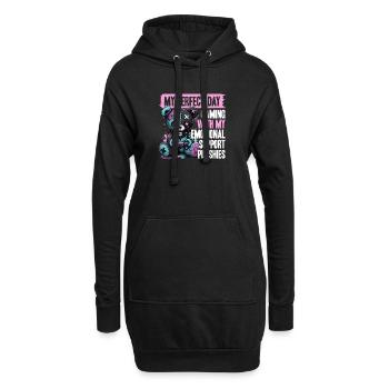 Pastel Goth Soft Goth Gaming Gamer - Hoodie-Kleid - Schwarz - Vorne