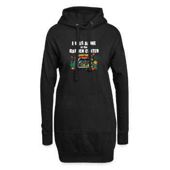 Lustige Gartenarbeit-spaßmütter - Hoodie-Kleid - Schwarz - Vorne