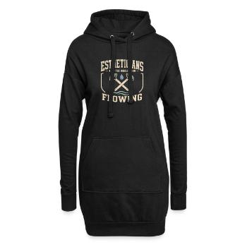 Lymphsystem Lymphdrainage Wellness Geschenk - Hoodie-Kleid - Schwarz - Vorne