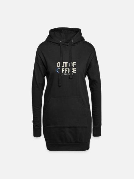 Student Humor – Out of Office Summer Ended - Hoodie Dress - black
