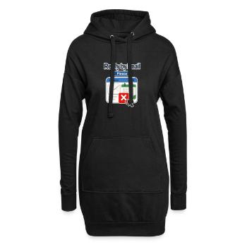 Workplace Humor Reply by Email Please, Calendar De - Hoodie Dress - black - Front