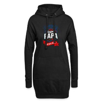 Super Papa Édition Limitée Fête Des Pères - Sweat-shirt à capuche long Femme - noir - Devant