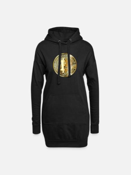 Bitcoin Shirt Digital Currency Sweatshirt Bitcoin - Hoodie-Kleid - Schwarz