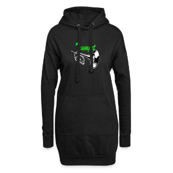 Trompette Cartoon Art Design - Sweat-shirt à capuche long Femme - noir - Devant