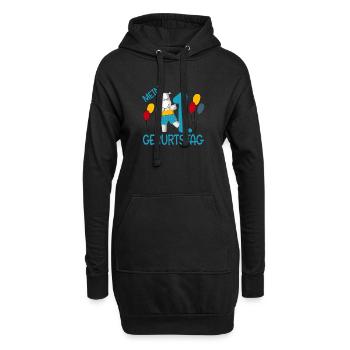 Mein erster Geburtstag - Hoodie-Kleid - Schwarz - Vorne
