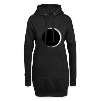 Mondfinsternis Mond Astronomie Apokalypse Galaxie - Hoodie-Kleid - Schwarz - Vorne