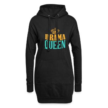 Drama Queens Filmtheater Schauspielerei Broadway L - Hoodie-Kleid - Schwarz - Vorne