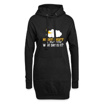 NIghtshift Nurse Night Shift is Awesome What Day i - Hoodie-Kleid - Schwarz - Vorne