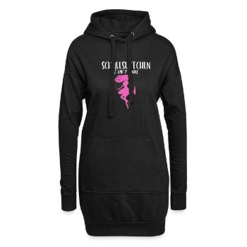 SchneeSEKTchen & die 7 Hugos - Hoodie-Kleid - Schwarz - Vorne