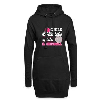 Basketball Basketballteam Basketballmannschaft - Hoodie-Kleid - Schwarz - Vorne
